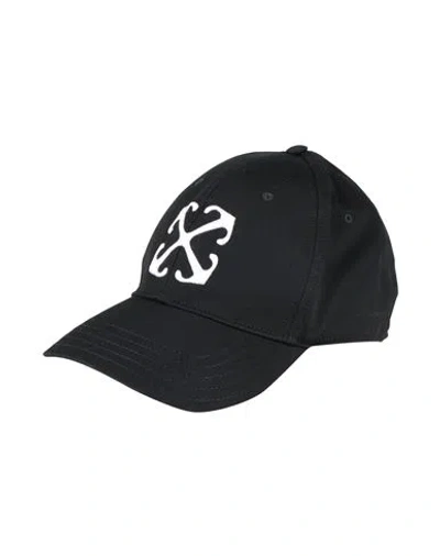 Off-white Man Hat Black Size L Cotton