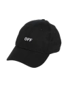 Off-white Man Hat Black Size Onesize Cotton In Black