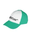 Off-white Man Hat Green Size L Polyester In Green