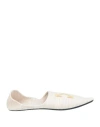 Off-white Man House Slipper Beige Size S Linen, Virgin Wool In Beige