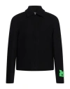 Off-white Man Jacket Black Size 42 Virgin Wool, Polyamide In Black