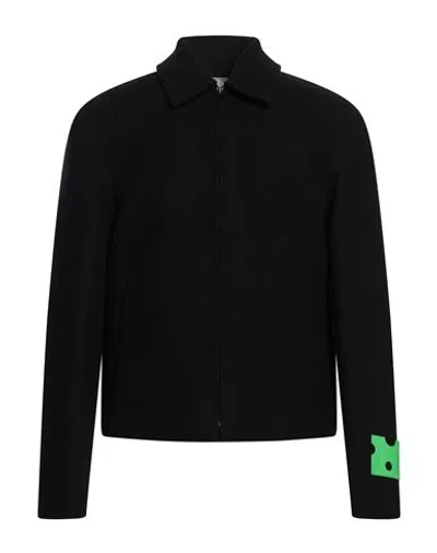 Off-white Man Jacket Black Size 42 Virgin Wool, Polyamide