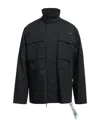 Off-white Man Jacket Black Size L Cotton, Polyethylene In Black