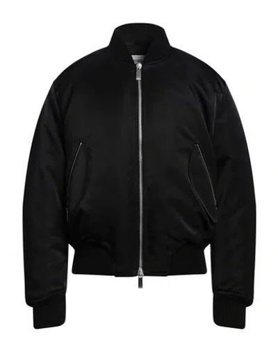 OFF-WHITE OFF-WHITE MAN JACKET BLACK SIZE L POLYAMIDE, WOOL, ACRYLIC, ELASTANE