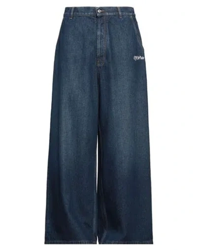 Off-white Man Jeans Blue Size 31 Cotton