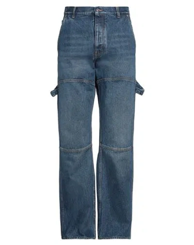 Off-white Man Jeans Blue Size 34 Cotton