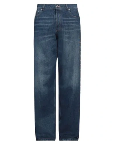 Off-white Man Jeans Blue Size 34 Cotton