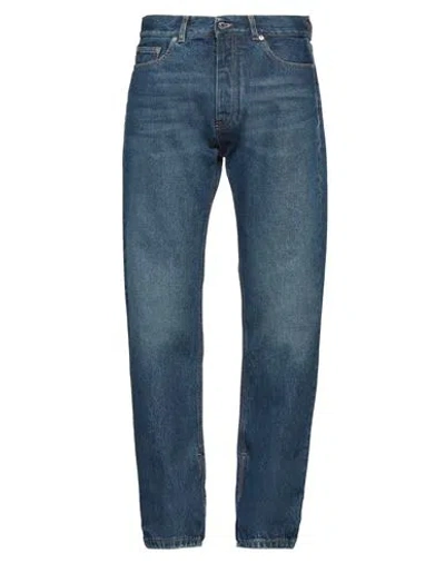 Off-white Man Denim Pants Blue Size 32 Cotton