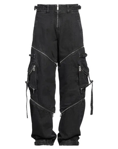 Off-white Man Jeans Charcoal Size 31 Cotton In Grey