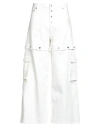 Off-white Off White Men Super Baggy Trouswer With '90s Logo In White