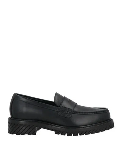 OFF-WHITE OFF-WHITE MAN LOAFERS BLACK SIZE 8 LEATHER