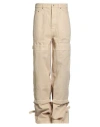Off-white Man Pants Beige Size 31 Cotton In Neutral