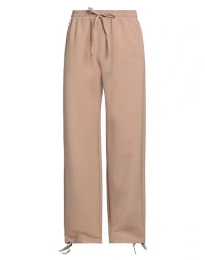 OFF-WHITE OFF-WHITE MAN PANTS BEIGE SIZE 38 VIRGIN WOOL, LYCRA, POLYAMIDE