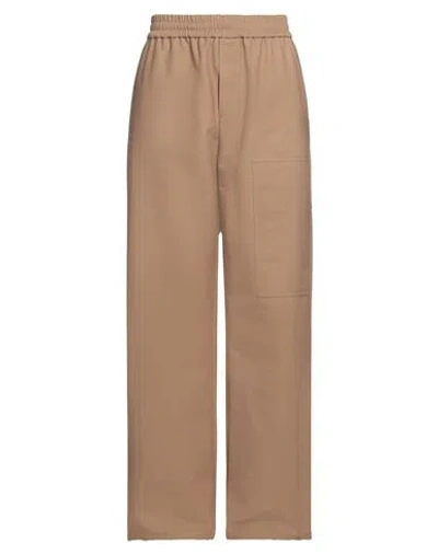 Off-white Man Pants Beige Size S Polyester, Polyamide