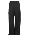 Off-white Man Pants Black Size 32 Polyester In Black