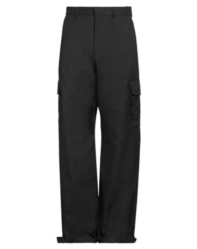 Off-white Man Pants Black Size 32 Polyester