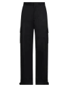 Off-white Man Pants Black Size 32 Polyester In Black