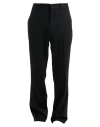 Off-white Man Pants Black Size 34 Virgin Wool, Elastane In Black