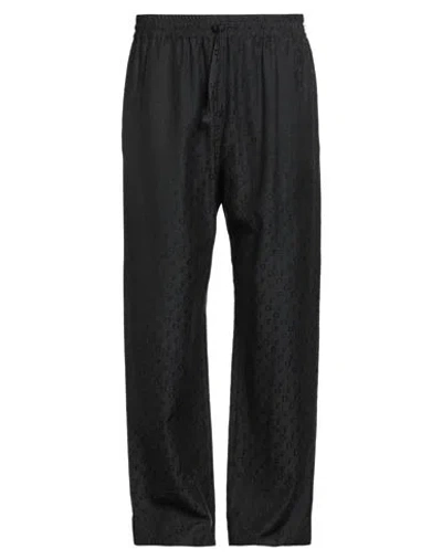 Off-white Man Pants Black Size 38 Cotton, Silk