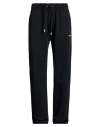 Off-white Man Pants Black Size L Cotton, Elastane In Black