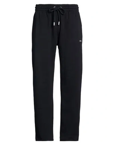 Off-white Man Pants Black Size L Cotton, Elastane
