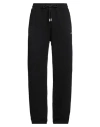 Off-white Man Pants Black Size L Cotton, Polyester In Black