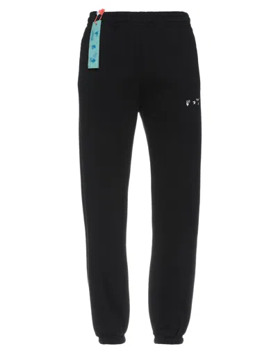 Off-white Man Pants Black Size L Cotton, Polyester