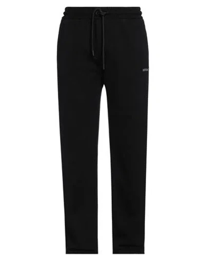 OFF-WHITE OFF-WHITE MAN PANTS BLACK SIZE M COTTON, POLYESTER