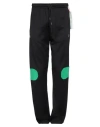 Off-white Man Pants Black Size L Polyamide, Elastane In Black