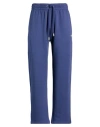 Off-white Man Pants Blue Size L Cotton, Elastane In Blue