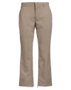 Off-white Man Pants Khaki Size 32 Polyester In Brown