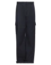 Off-white Man Pants Midnight Blue Size 30 Wool, Cotton
