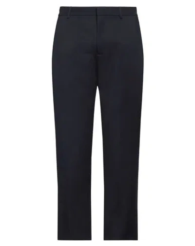 Off-white Man Pants Midnight Blue Size 34 Virgin Wool