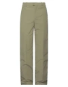 Off-white Man Pants Military Green Size 36 Polyamide In Green