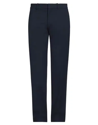 Off-white Man Pants Navy Size 32 Viscose, Polyamide, Virgin Wool, Elastane In Navy Blue