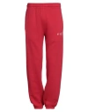 Off-white Man Pants Red Size M Cotton, Polyester In Red