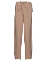 Off-white Man Pants Sand Size 32 Virgin Wool, Lycra, Polyamide In Beige