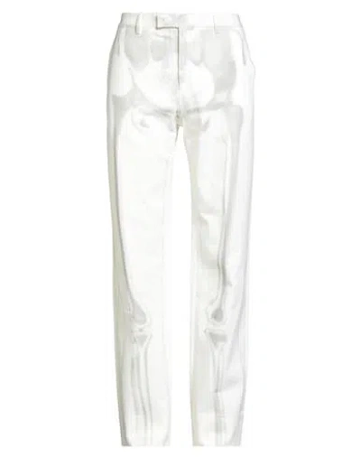 Off-white Man Pants White Size 34 Cotton