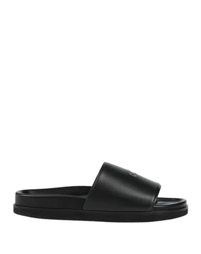 Off-white Man Sandals Black Size 7 Leather