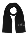 Off-white Man Scarf Black Size - Virgin Wool