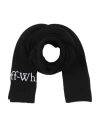 Off-white Man Scarf Black Size - Wool In Black
