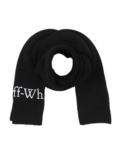 Off-white Man Scarf Black Size - Wool