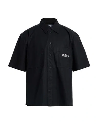 Off-white Man Shirt Black Size L Cotton