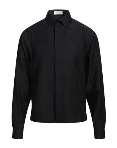 Off-white Man Shirt Black Size M Silk, Cotton