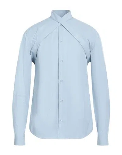 Off-white Man Shirt Light Blue Size S Cotton