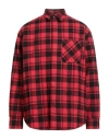 Off-white Man Shirt Red Size S Cotton
