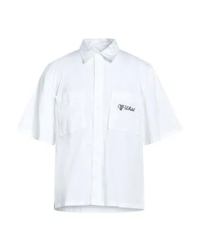 Off-white Man Shirt White Size 42 Cotton