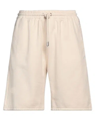 Off-white Man Shorts & Bermuda Shorts Beige Size L Cotton, Polyester