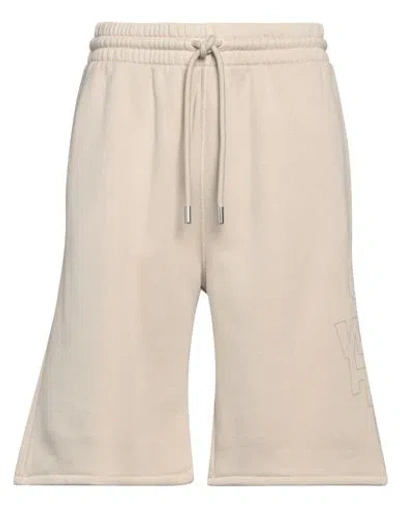 Off-white Man Shorts & Bermuda Shorts Beige Size M Cotton