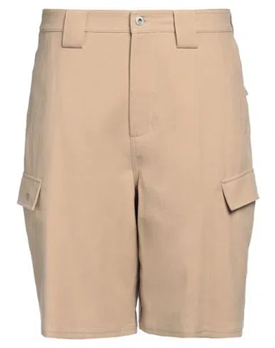 Off-white Man Shorts & Bermuda Shorts Beige Size S Cotton, Linen In Neutral